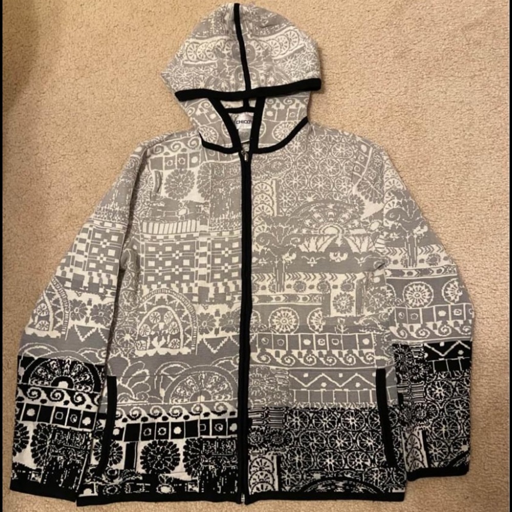 Chico’s Grey Zip Up